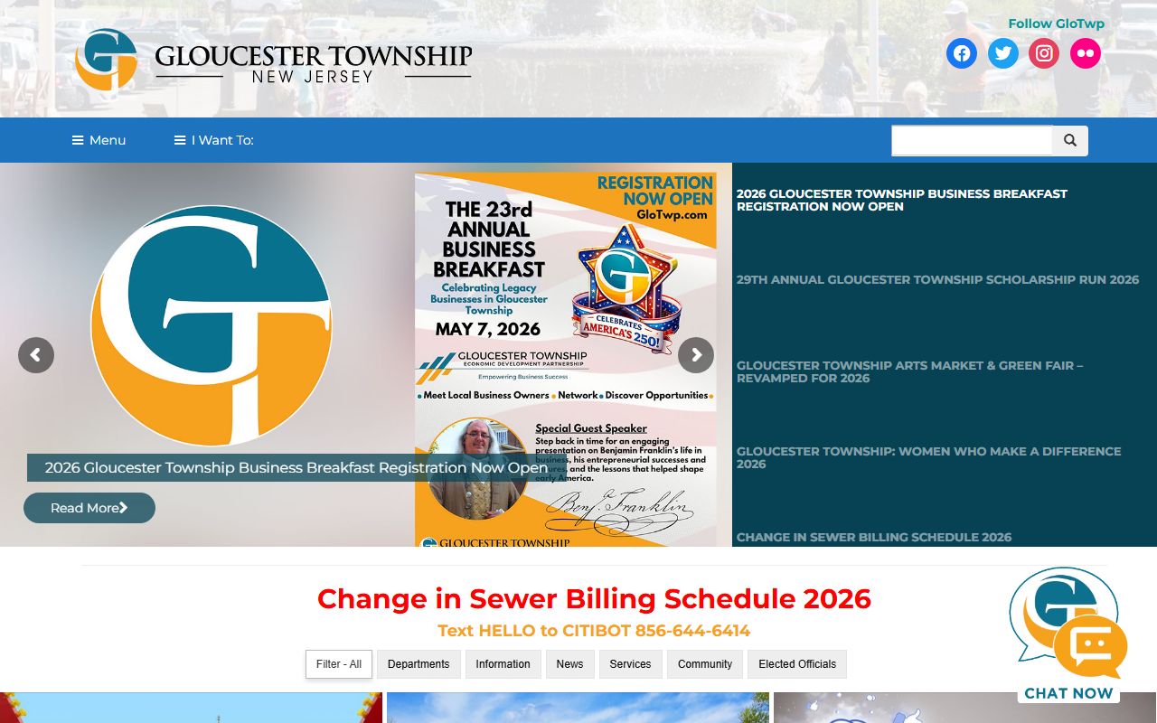 Gloucester Township government building related to court docket records