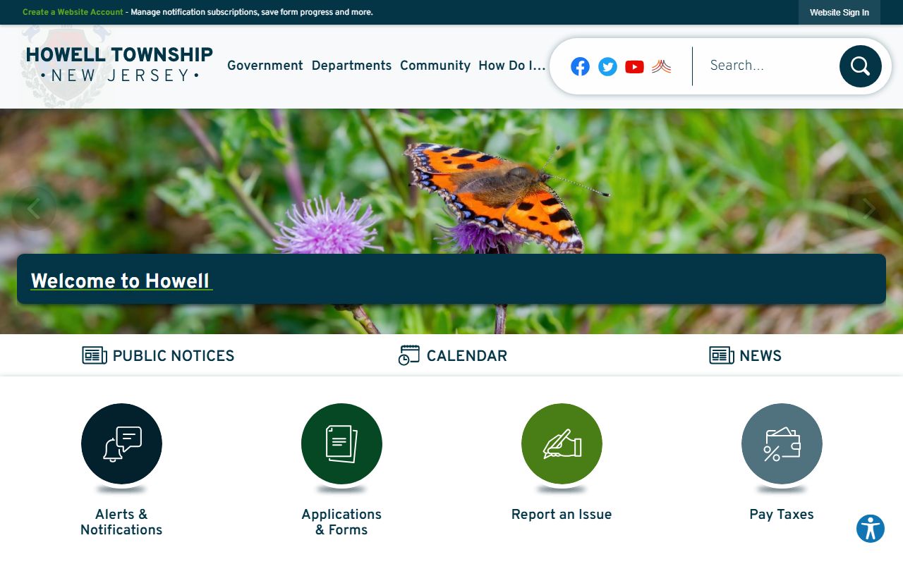 Howell Township government resources and court docket information