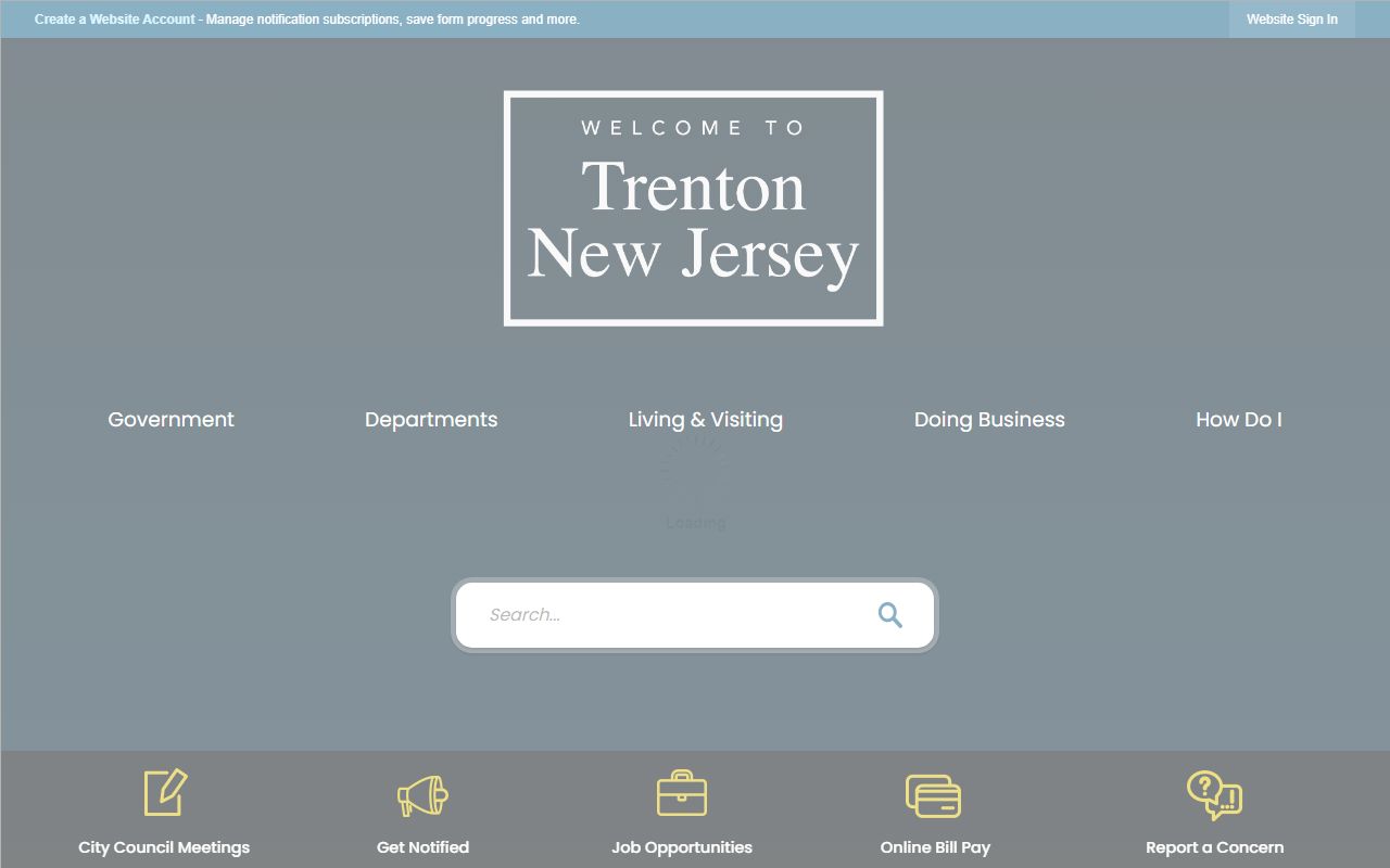 Trenton city government offices supporting court docket access